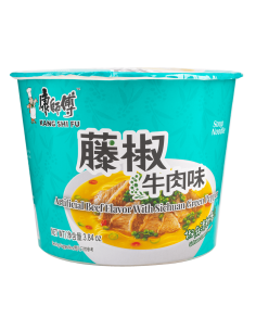 KSF Bowl Noodle - Beef Flavour with Sichuan Green Pepper 108g