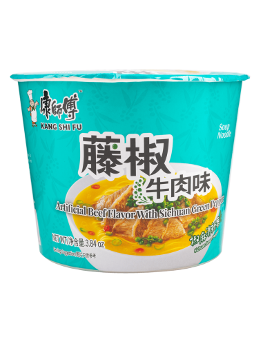 KSF Bowl Noodle - Beef Flavour with Sichuan Green Pepper 108g