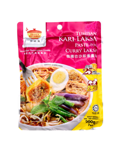 Tean's Gourmet Tumisan Kari Laksa Paste For Curry Laksa 200g