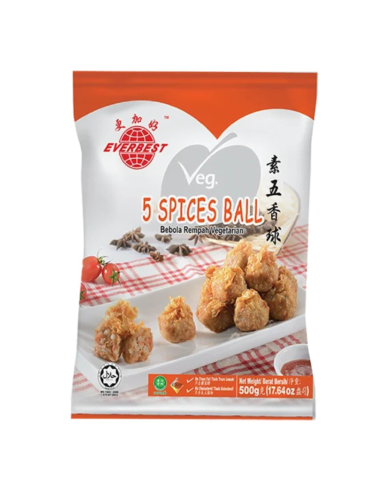 Everbest Vegetarian 5 Spices Ball 500g (Frozen)