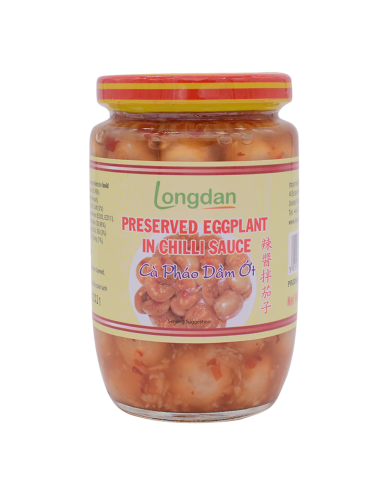 Longdan Preserved Egg Plant In Chilli Sauce 400g