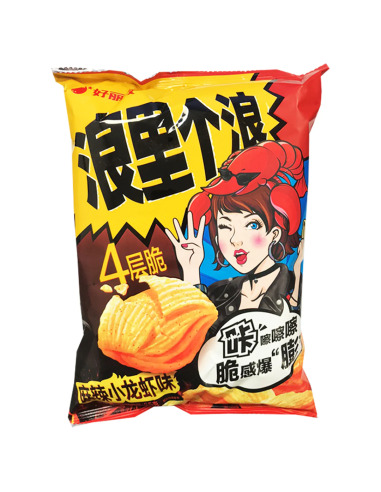 HLY Corn Snack Spicy Crayfish 65g