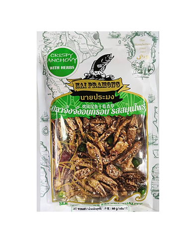 Nai Pramong Crispy Anchovy Herbs 60g