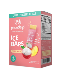 PopsMalaya Ice Bars Lychee 45ml*6 270ml
