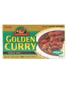 S&B Golden Curry Medium Hot 1 Kg