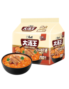 康师傅-大汤王香辣牛骨汤面(五连包)138gx5