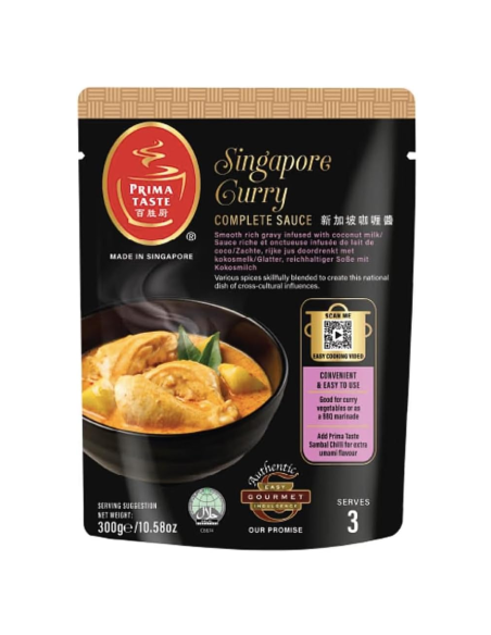 Prima Taste Ready-to-Cook Sauce Kit for Singapore Curry, 300g -  - ...