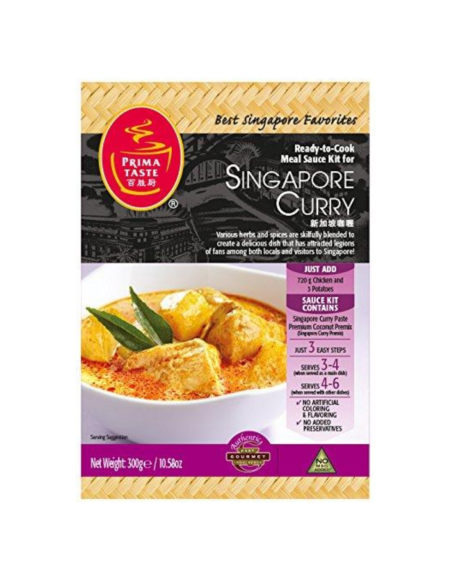 Prima Taste Ready-to-Cook Sauce Kit for Singapore Curry, 300g -  - ...