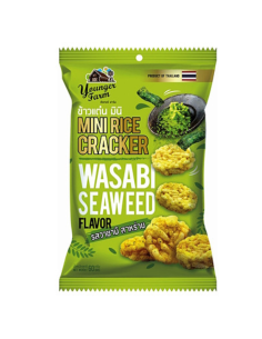 Younger Farm Mini Rice Cracker - Wasabi Seaweed 60g