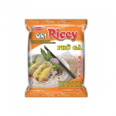 Acecook OH! Ricey Pho chicken flavour Pho ga noodles 70g
