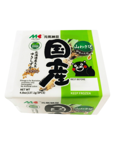 Marukin Wasabi Flavour Natto (3pcs) 137.1g (Green)
