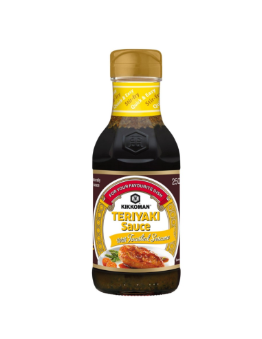 Kikkoman Teriyaki Sauce with Toasted Sesame 250ml -  - Soy Sauce & ...