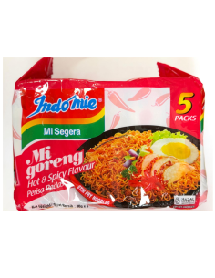Indo mie Mi Goreng Hot & Spicy Pedas PINK 80gx5