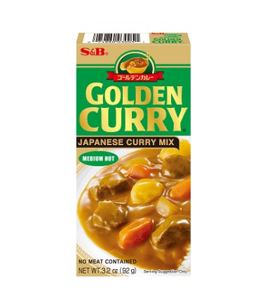 S &B Golden Curry Medium Hot  92 g