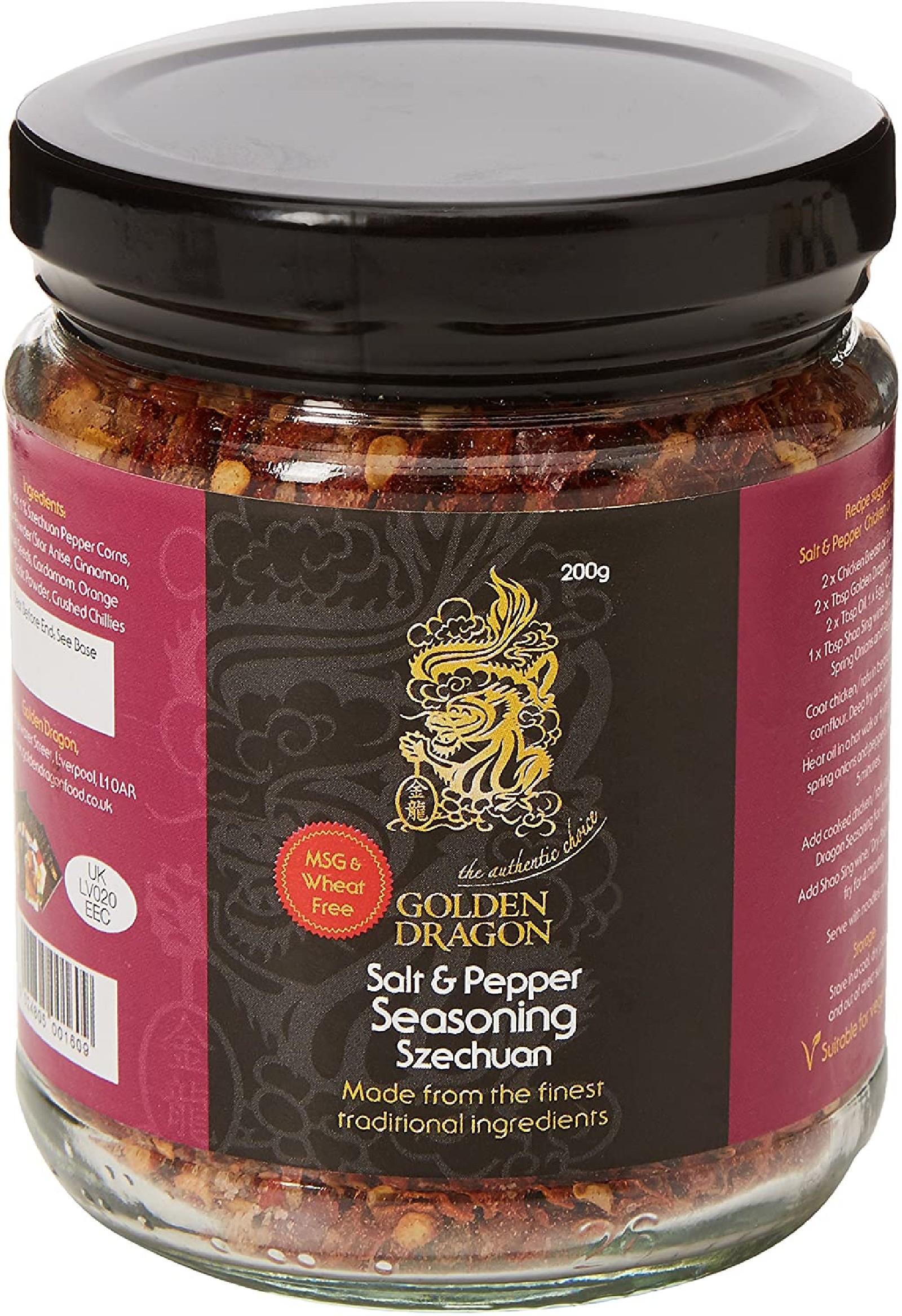 Golden Dragon Salt And Pepper Seasoning, Sezchuan, 200g - Chinese
