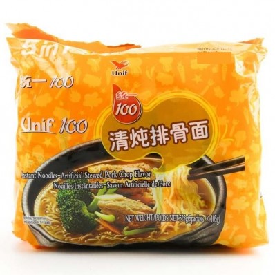 Unif Stewed Pork Chop Flavour Noodles 5 X 105g