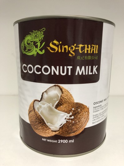 SING THAI Coconut Milk 2900mL x 6