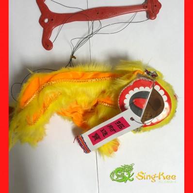 Chinese New Year Dragon Puppet Yellow