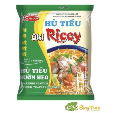 Oh Ricey Spare Rib Flavour Instant Rice Noodle 70g