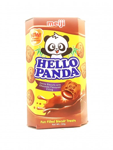 MEIJI Hello Panda Cocoa Biscuits with Chocolate Flavoured Filling 50g