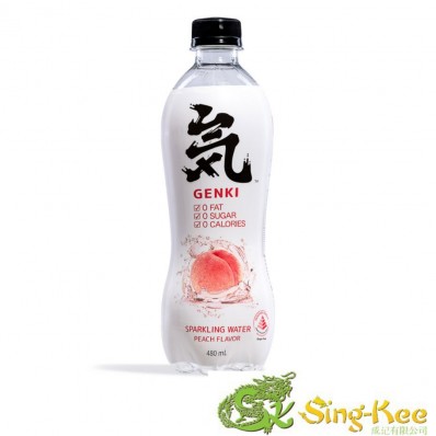 GKF Sparkling Water - Peach Flavour 480ml