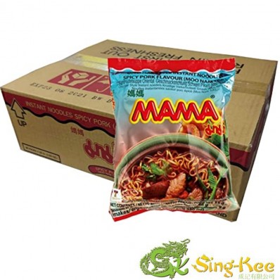 Mama Spicy Pork Instant Noodles (Moo Nam Tok) 55g x 30
