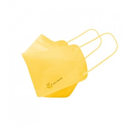 3D MASK V2 INDIVIDUAL PACKAGE - PACK OF 30 (Yellow Pui)