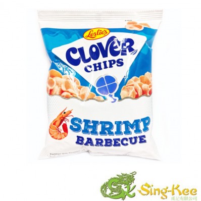 Leslies Clover Chips Shrimp BBQ 50g