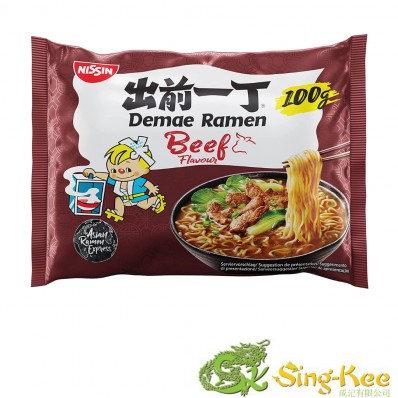 Nissin Demae Ramen Instant Soup Noodles Beef Flavour 100g