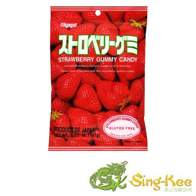 KASUGAI Gummy Chews 100 Strawberry 107g