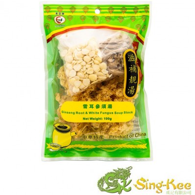 East Asia Ginseng Root & White Fungus Soup Stock 100g