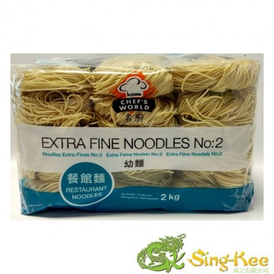 Chef's World No.2 Extra Fine Noodles 2kg