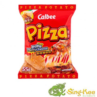 Calbee Hot & Spicy Pizza Flavour Potato Chips 55g