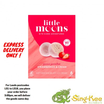 Little Moons草莓奶油糯米糍冰淇淋6 x 32g