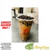 Brown Sugar Milk Tea with Tapioca Popping Pearls(Large)
