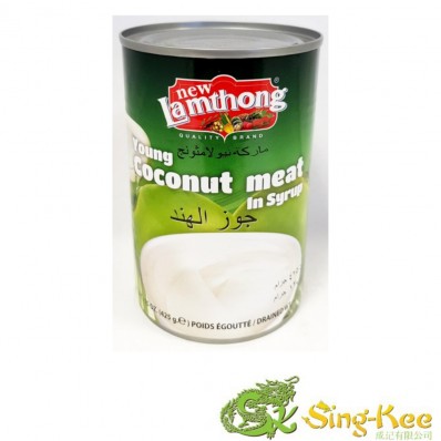 NEW LAMTHONG YOUNG COCONUT MEAT IN SYRUP 425G