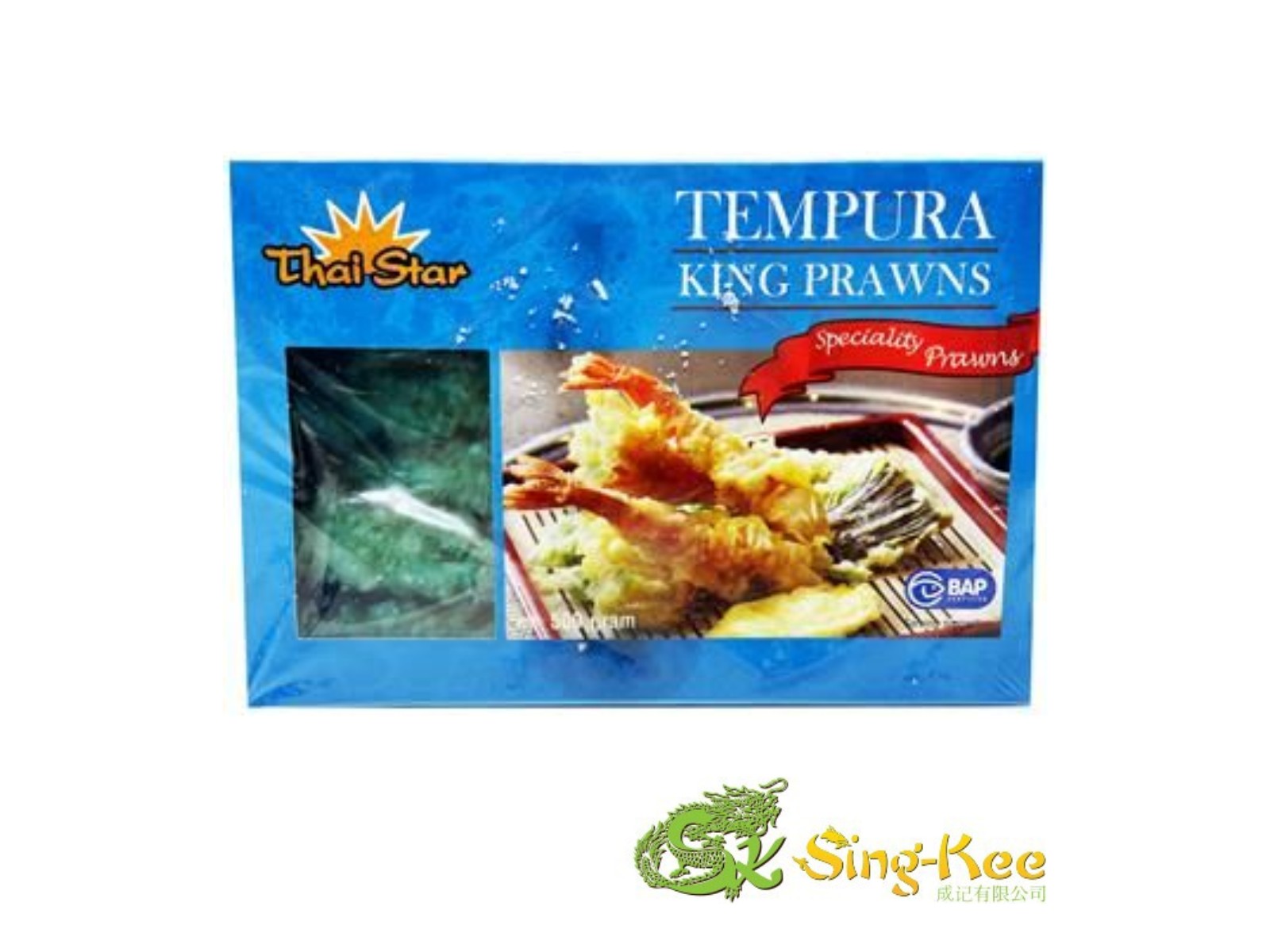 Thai Star Tempura King Prawns (26/30) 500g Frozen Sing Kee