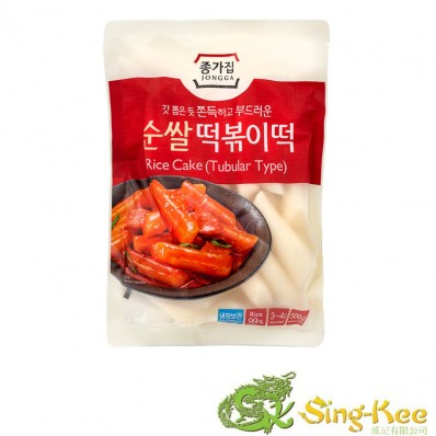 Jongga Rice Cake Stripe (Tubular Type) 500g