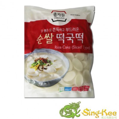 Jongga Rice Cake Sliced Type 1kg