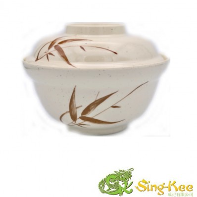 Bamboo Pattern Noodle Bowl with Lid 155x107mm