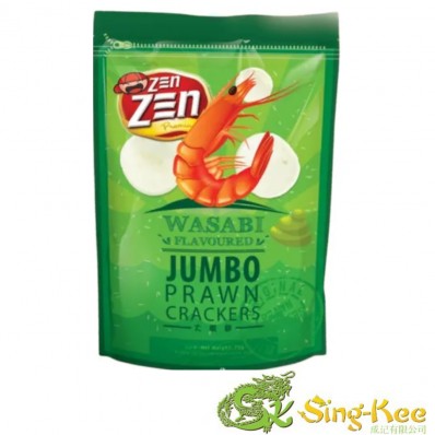 Zen Zen Jumbo Prawn Crackers Wasabi 70g