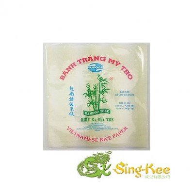 Bamboo Tree Vietnamese Rice paper - Square 22cm 340g (1 case - 44pcs)
