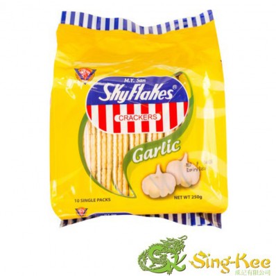 SKYFLAKES Biscuits GARLIC – 10’s Single Packs (25gx10)