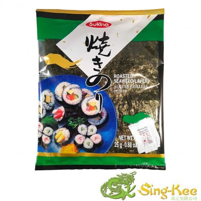 Sukina Roasted Seaweed for Sushi Nori 10 Sheets 24g