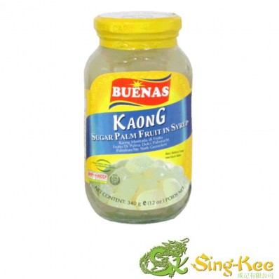 Buenas Sugar Palm Fruit In Syrup (Kaong White) 340g