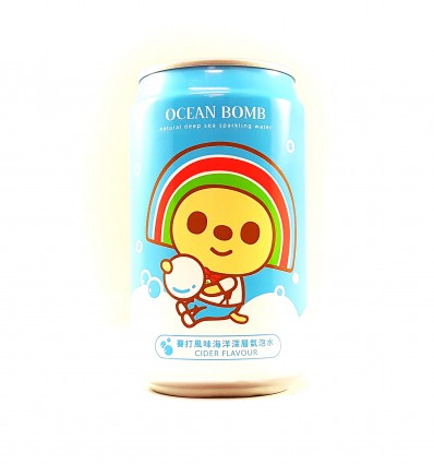 OCEAN BOMB Sparkling Water - Cider Flavour 330ml
