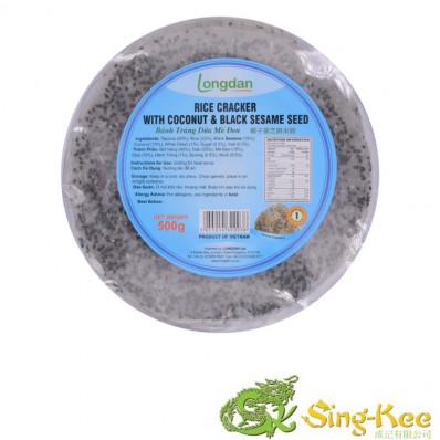 Longdan Rice Cracker With Coconut & Black Sesame 22cm 500g