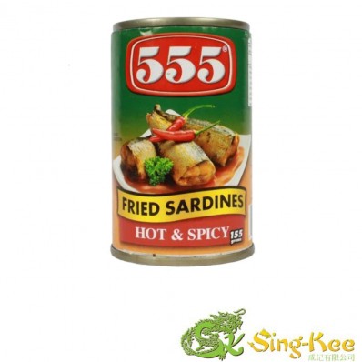 555 Fried Sardines In Hot Spicy Sauce 155g Preserved Food Sin