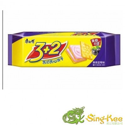 KSF 3+2 Soda Biscuits - Blueberry Flavour 125g