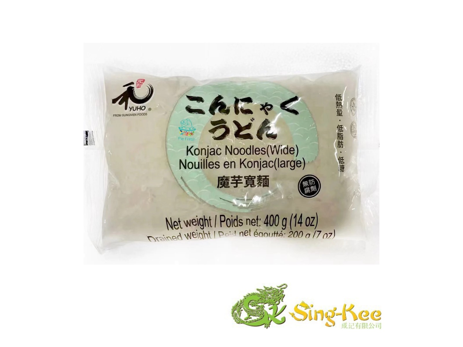 YH Konjac Noodle (Wide) 400g Fresh Sing Kee